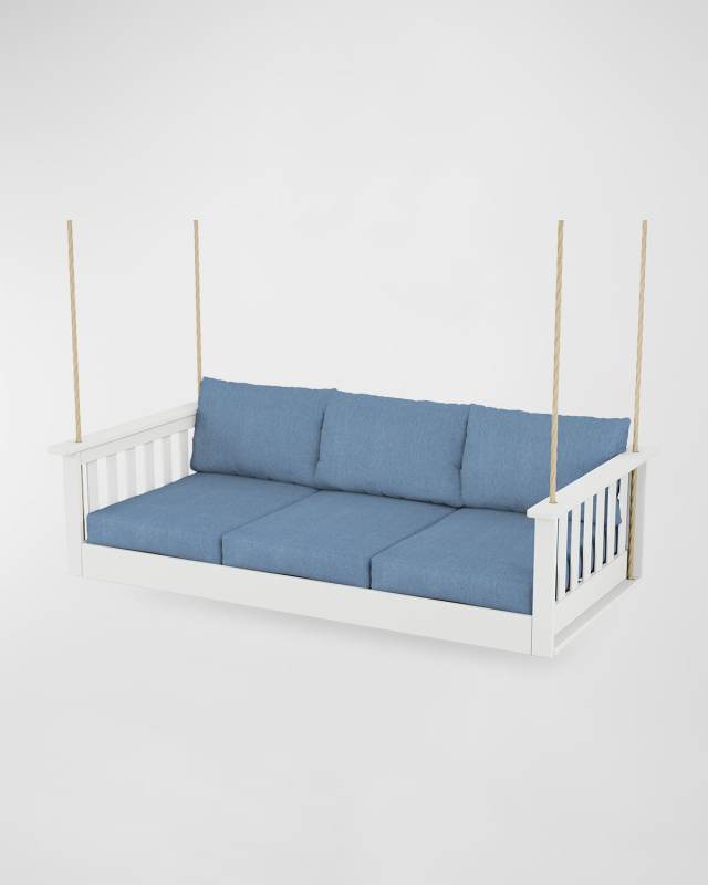 Vineyard Daybed Swing in White